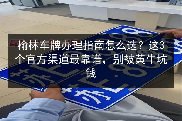 榆林车牌办理指南怎么选?这3个官方渠道最靠谱,别被黄牛坑钱 第3张 榆林车牌办理指南怎么选?这3个官方渠道最靠谱,别被黄牛坑钱 第3张
