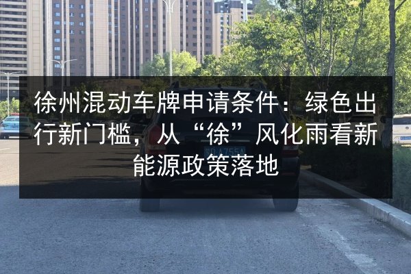 徐州混动车牌申请条件：绿色出行新门槛，从“徐”风化雨看新能源政策落地 第2张