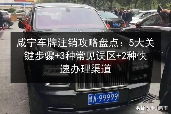咸宁车牌注销攻略盘点：5大关键步骤+3种常见误区+2种快速办理渠道