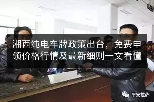 湘西纯电车牌政策出台,免费申领价格行情及最新细则一文看懂 第2张 湘西纯电车牌政策出台,免费申领价格行情及最新细则一文看懂 第2张