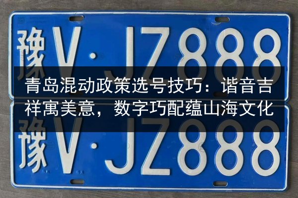 青岛混动政策选号技巧：谐音吉祥寓美意，数字巧配蕴山海文化 第1张