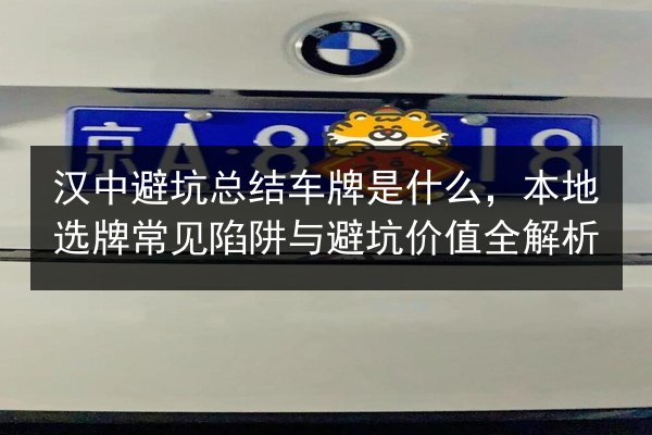 汉中避坑总结车牌是什么,本地选牌常见陷阱与避坑价值全解析 第2张 汉中避坑总结车牌是什么,本地选牌常见陷阱与避坑价值全解析 第2张