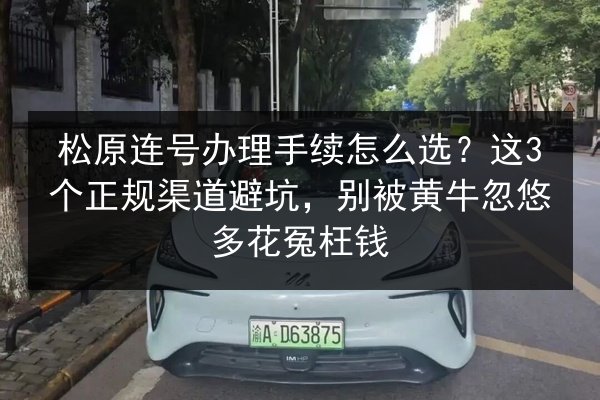 松原连号办理手续怎么选？这3个正规渠道避坑，别被黄牛忽悠多花冤枉钱 第1张