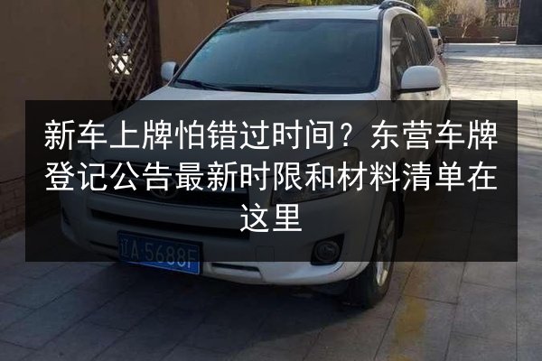 新车上牌怕错过时间？东营车牌登记公告最新时限和材料清单在这里