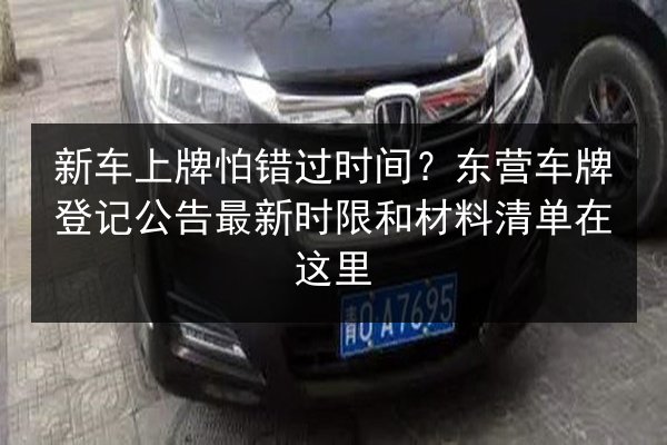 新车上牌怕错过时间？东营车牌登记公告最新时限和材料清单在这里 第2张