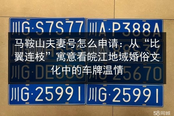 马鞍山夫妻号怎么申请:从“比翼连枝”寓意看皖江地域婚俗文化中的车牌温情 第2张 马鞍山夫妻号怎么申请:从“比翼连枝”寓意看皖江地域婚俗文化中的车牌温情 第2张