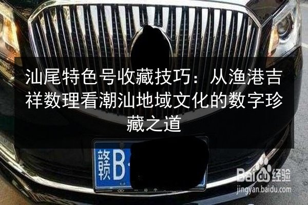 汕尾特色号收藏技巧：从渔港吉祥数理看潮汕地域文化的数字珍藏之道 第2张