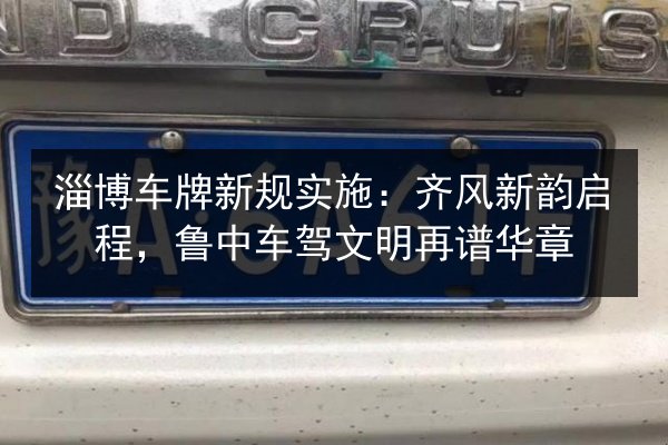淄博车牌新规实施:齐风新韵启程,鲁中车驾文明再谱华章 第3张 淄博车牌新规实施:齐风新韵启程,鲁中车驾文明再谱华章 第3张
