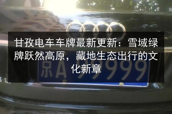 甘孜电车车牌最新更新：雪域绿牌跃然高原，藏地生态出行的文化新章