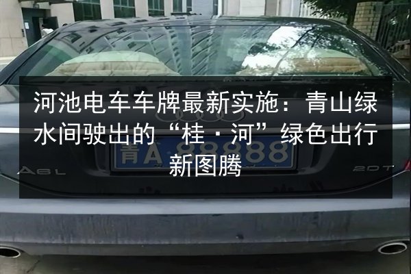 河池电车车牌最新实施：青山绿水间驶出的“桂·河”绿色出行新图腾 第3张
