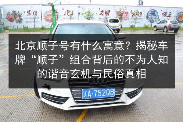 北京顺子号有什么寓意？揭秘车牌“顺子”组合背后的不为人知的谐音玄机与民俗真相 第2张
