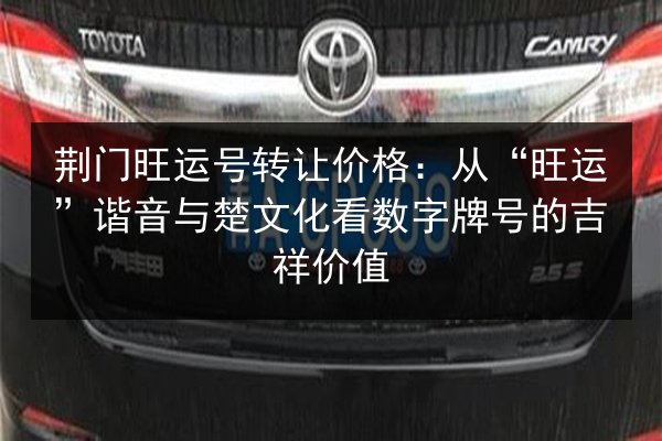 荆门旺运号转让价格:从“旺运”谐音与楚文化看数字牌号的吉祥价值 第3张 荆门旺运号转让价格:从“旺运”谐音与楚文化看数字牌号的吉祥价值 第3张