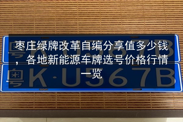 枣庄绿牌改革自编分享值多少钱,各地新能源车牌选号价格行情一览 第2张 枣庄绿牌改革自编分享值多少钱,各地新能源车牌选号价格行情一览 第2张