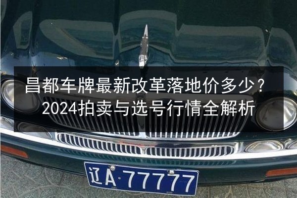 昌都车牌最新改革落地价多少？2024拍卖与选号行情全解析 第1张
