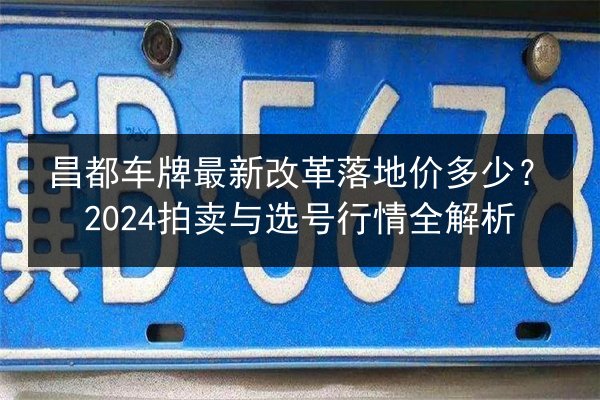 昌都车牌最新改革落地价多少？2024拍卖与选号行情全解析 第3张