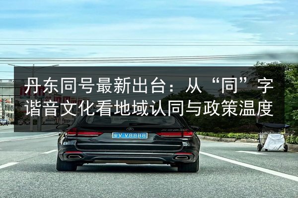 丹东同号最新出台：从“同”字谐音文化看地域认同与政策温度