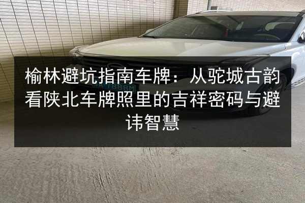 榆林避坑指南车牌:从驼城古韵看陕北车牌照里的吉祥密码与避讳智慧 第3张 榆林避坑指南车牌:从驼城古韵看陕北车牌照里的吉祥密码与避讳智慧 第3张