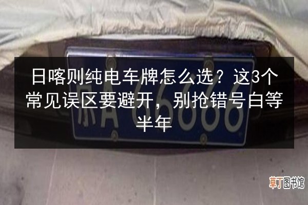 日喀则纯电车牌怎么选？这3个常见误区要避开，别抢错号白等半年 第2张