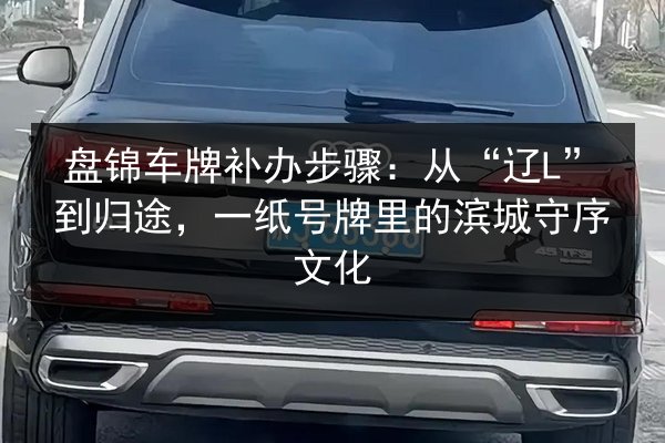 盘锦车牌补办步骤:从“辽L”到归途,一纸号牌里的滨城守序文化 第2张 盘锦车牌补办步骤:从“辽L”到归途,一纸号牌里的滨城守序文化 第2张