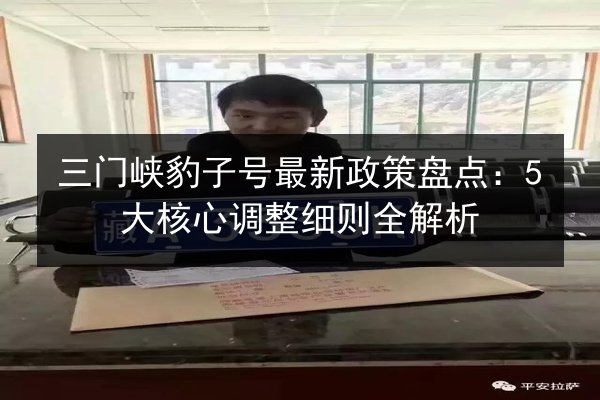 三门峡豹子号最新政策盘点：5大核心调整细则全解析 第3张