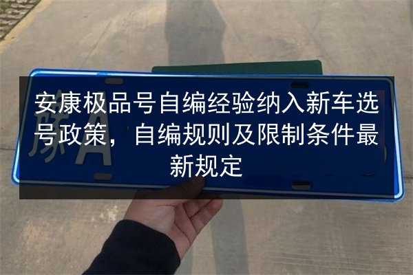 安康极品号自编经验纳入新车选号政策,自编规则及限制条件最新规定 第1张 安康极品号自编经验纳入新车选号政策,自编规则及限制条件最新规定 第1张