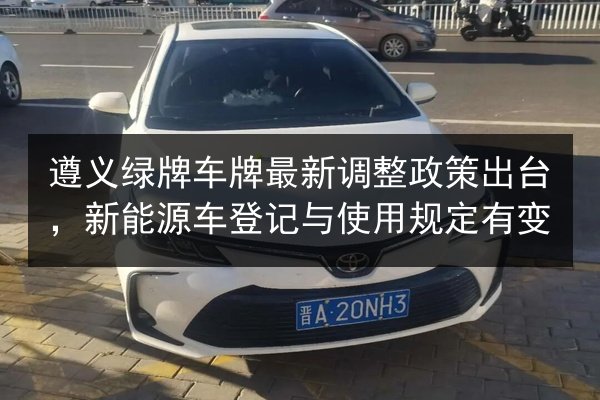 遵义绿牌车牌最新调整政策出台,新能源车登记与使用规定有变 第2张 遵义绿牌车牌最新调整政策出台,新能源车登记与使用规定有变 第2张
