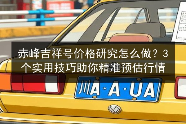 赤峰吉祥号价格研究怎么做？3个实用技巧助你精准预估行情 第3张
