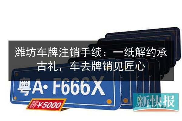 潍坊车牌注销手续：一纸解约承古礼，车去牌销见匠心 第2张