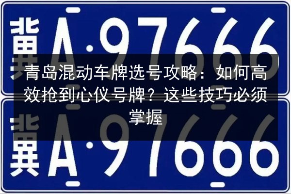 青岛混动车牌选号攻略：如何高效抢到心仪号牌？这些技巧必须掌握 第3张