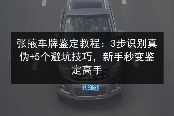张掖车牌鉴定教程：3步识别真伪+5个避坑技巧，新手秒变鉴定高手