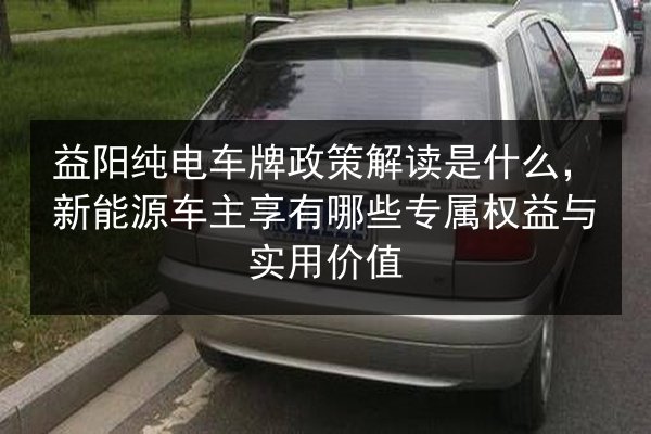 益阳纯电车牌政策解读是什么，新能源车主享有哪些专属权益与实用价值 第2张