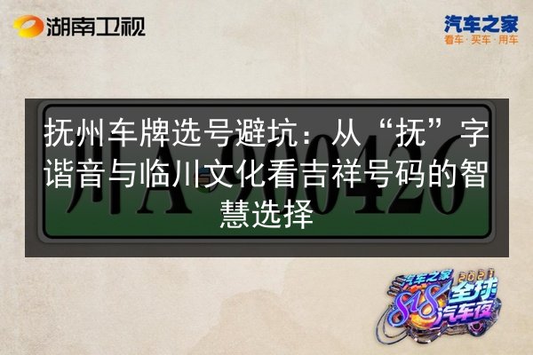 抚州车牌选号避坑:从“抚”字谐音与临川文化看吉祥号码的智慧选择 第2张 抚州车牌选号避坑:从“抚”字谐音与临川文化看吉祥号码的智慧选择 第2张