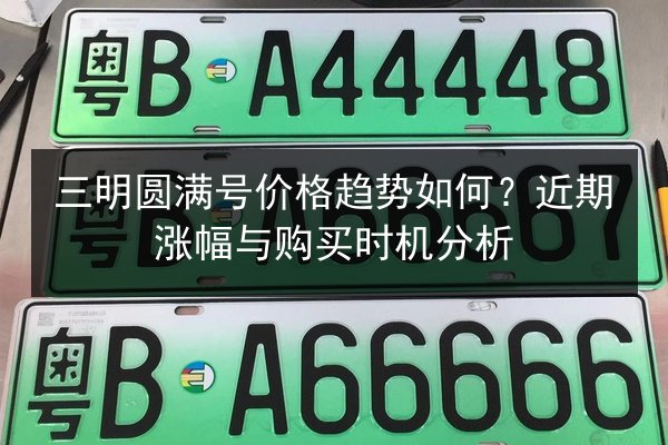 三明圆满号价格趋势如何？近期涨幅与购买时机分析
