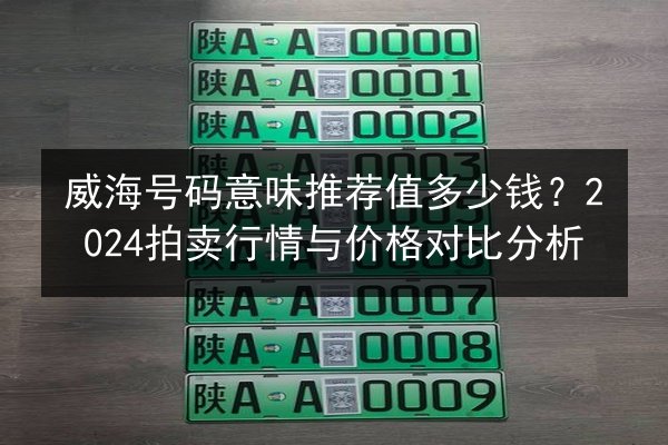 威海号码意味推荐值多少钱?2024拍卖行情与价格对比分析 第3张 威海号码意味推荐值多少钱?2024拍卖行情与价格对比分析 第3张