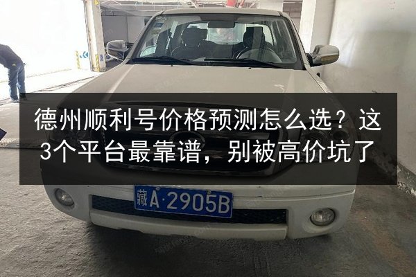 德州顺利号价格预测怎么选？这3个平台最靠谱，别被高价坑了 第2张