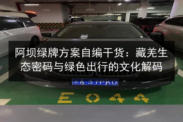 阿坝绿牌方案自编干货：藏羌生态密码与绿色出行的文化解码 第2张