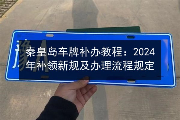 秦皇岛车牌补办教程：2024年补领新规及办理流程规定 第2张