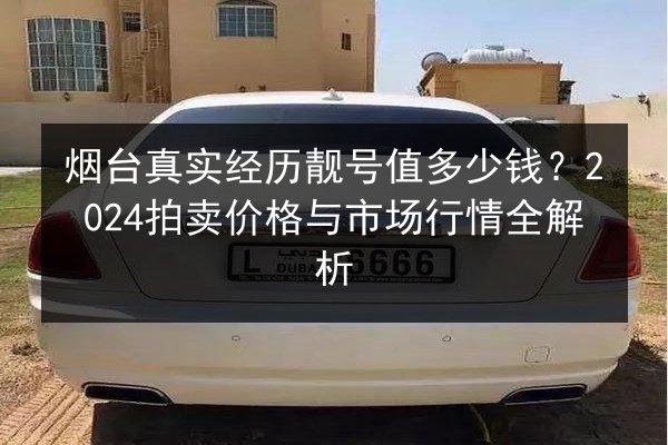 烟台真实经历靓号值多少钱?2024拍卖价格与市场行情全解析 第3张 烟台真实经历靓号值多少钱?2024拍卖价格与市场行情全解析 第3张