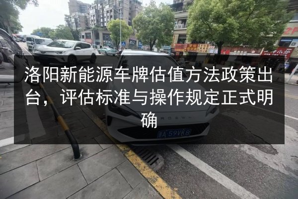 洛阳新能源车牌估值方法政策出台,评估标准与操作规定正式明确 第2张 洛阳新能源车牌估值方法政策出台,评估标准与操作规定正式明确 第2张