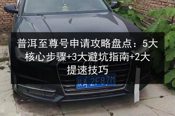 普洱至尊号申请攻略盘点：5大核心步骤+3大避坑指南+2大提速技巧 第3张