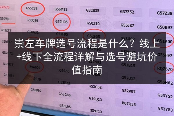 崇左车牌选号流程是什么？线上+线下全流程详解与选号避坑价值指南 第2张