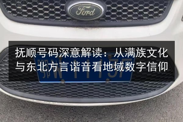 抚顺号码深意解读:从满族文化与东北方言谐音看地域数字信仰 第2张 抚顺号码深意解读:从满族文化与东北方言谐音看地域数字信仰 第2张