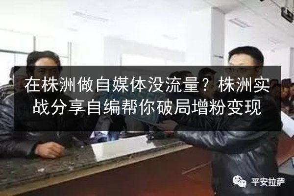 在株洲做自媒体没流量?株洲实战分享自编帮你破局增粉变现 第3张 在株洲做自媒体没流量?株洲实战分享自编帮你破局增粉变现 第3张