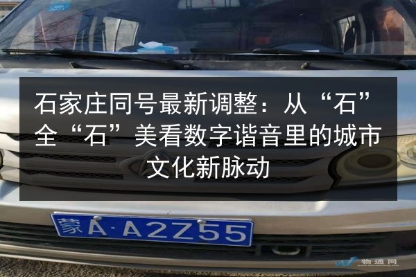 石家庄同号最新调整：从“石”全“石”美看数字谐音里的城市文化新脉动