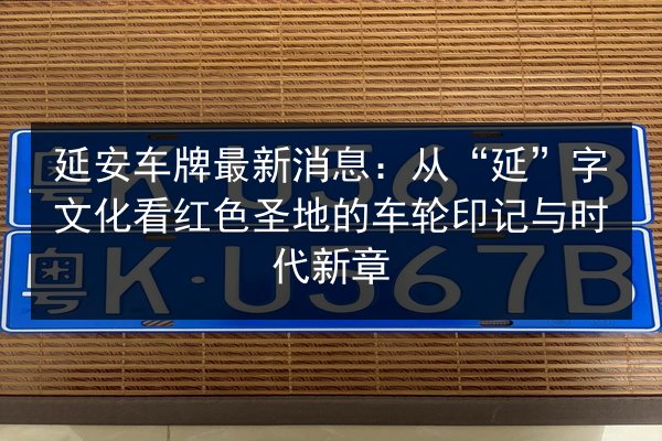 延安车牌最新消息:从“延”字文化看红色圣地的车轮印记与时代新章 第3张 延安车牌最新消息:从“延”字文化看红色圣地的车轮印记与时代新章 第3张