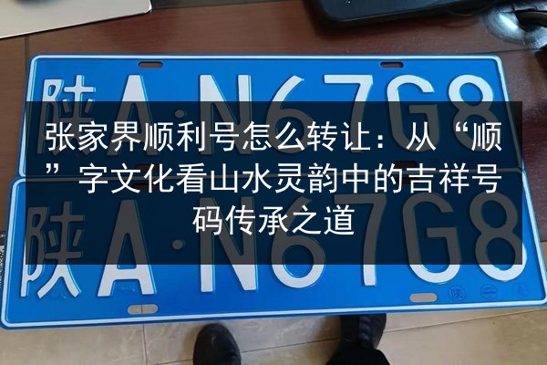 张家界顺利号怎么转让：从“顺”字文化看山水灵韵中的吉祥号码传承之道 第3张