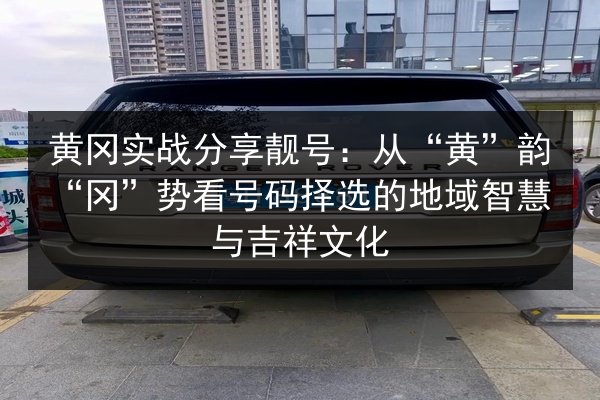 黄冈实战分享靓号：从“黄”韵“冈”势看号码择选的地域智慧与吉祥文化 第3张