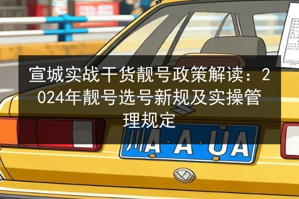 宣城实战干货靓号政策解读：2024年靓号选号新规及实操管理规定 第2张