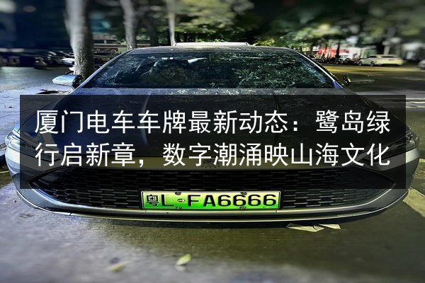 厦门电车车牌最新动态:鹭岛绿行启新章,数字潮涌映山海文化 第2张 厦门电车车牌最新动态:鹭岛绿行启新章,数字潮涌映山海文化 第2张