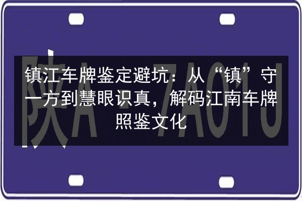 镇江车牌鉴定避坑：从“镇”守一方到慧眼识真，解码江南车牌照鉴文化 第3张